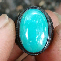 Cincin Batu Akik Bacan Doko Majiko Asli Natural Hijau Biru Harga Murah