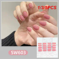 1/3/5PCS Nail Art Stickers Wear-resistant Durable Materials Easy To Use Shiny Natural Waterproof Nail Stickers Fine High Quality