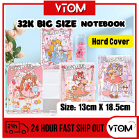 VTOM 32K Paper Size (13cm x 18.5cm) Hardcover Notebook Korean Style Color Page Planner Book Journal