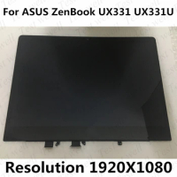Original 13.3'' Laptop LCD Panel Touch Screen 1920*1080 FHD Assembly For Asus ZenBook 13 UX331 UX331U UX331UA UX331UN