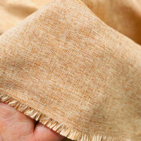 Fine Linen Compound Linen Case and Bag Sofa Throw Pillow Cushion Fabric Binding Cloth Storage Box Fabric Handmade DIY Sewing