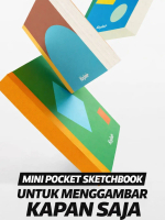 Kasimir Mini Pocket Sketchbook 300g Kertas Tebal | Buku Gambar Mini Portable | Drawing Book Anti Tem