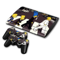 Cute design For Ps3 super slim 4000 Console and Controllers stickers for ps3 slim 4000 vinyl skins-