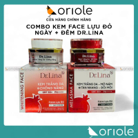 Combo Kem Face Hỗ Trợ Dưỡng Trắng Dr.Lina Ban Ngày Và Ban Đêm 25g - Combo Kem Face Lựu Đỏ Dr.Lina Ch