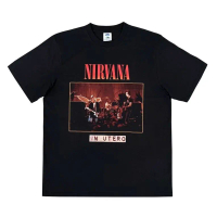 Kaos band tshirt Bootleg Vintage style Nirvana Kurt Cobain MTV 1993 Tour Oversize Tshirt oleh Deadly