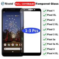 1-3Pcs Screen Protector Protective Film For Google Pixel 3 3a 2 1 Full Cover Tempered Glass For Google Pixel 6 XL 2 XL 3 XL 4 XL
