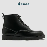BRODO - Sepatu Bianco Boots Full Black 40