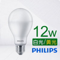 (4入組) Philips 飛利浦 12W LED燈泡 E27