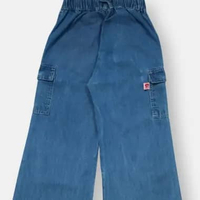 Rodeo Junior Celana Kulot Denim Anak Perempuan Biru/ Cullote Denim Pants Blue/RJG Butterfly 10 tahun