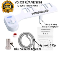 【Sản phẩm bán chạy】 【Hot trend】 Vòi xịt rửa vệ sinh thông minh Bidet gắn bồn cầu công nghệ Hàn Quốc,