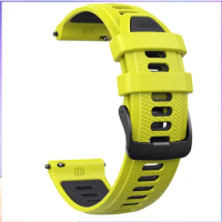Wristband for Garmin Forerunner 265 255 watch strap, silicone rubber wrist strap, universal 22mm replacement watch band