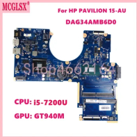 DAG34AMB6D0 With i5-7200U CPU GT940M GPU Notebook Mainboard For HP PAVILION 15-AU Laptop Motherboard 907408-601 G34A