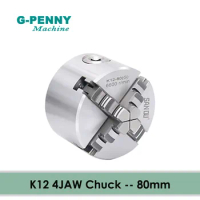 K12 80mm 4 jaw Chuck self-centering manual chuck four jaw for CNC Engraving Milling machine CNC Lathe Machine