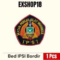 Bed IPSI HITAM Bordir / Badge Logo IPSI Silat Bordir