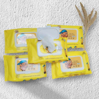 Paket Tissu Basah Baby Hand and Mouth Wipes 5 Bungkus Lembut Pure Water Non Alkohol COD tisu gigi ba