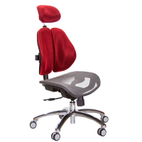 【GXG 吉加吉】高雙背網座 電腦椅 鋁腳/無扶手(TW-2804 LUANH)