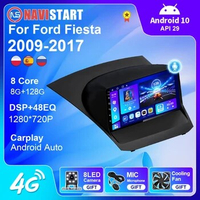 NAVISTART Car Radio for Ford Fiesta 2009-2017 Android 10.0 2 Din Multimedia Stereo Carplay Navigation GPS Car No DVD Player