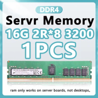 For DDR4 RAM 16GB 16G 2RX8 PC4-3200AA DDR4 3200 REG ECC Server Memory 16GB DDR4 RAM v3 For x99