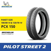 [PROMO] SNI Ban MOTOR MICHELIN PILOT STREET 2 TUBELESS 100/80-14 , 120/70-14 PCX 150, VARIO 160 tubl