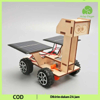 Mini Solar Toy Diy Car Children Educational Puzzle IQ Robot KayuMainan Edukasi Panel Surya Solar Rob