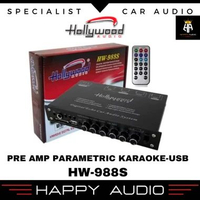 Pre Amp Parametric Hollywood Audio HW-988S Parametrik USB SD Karaoke Equalizer