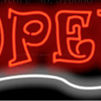 Homestyle Open neon sign Handcrafted Light Bar Beer Pub Club signs Shop Business Signboard diet food diner break 17"x14"