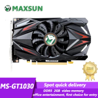 MAXSUN GT1030 2G GDDR5 Graphics Card Nvidia GPU Desktop Gaming DVI VGA PWB For PC Computers