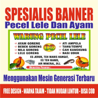 BANNER PECEL AYAM DAN LELE FREE DESIGN