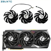 พัดลมกราฟิก PLD09210S12HH ขนาด 90 มม. ขั้วต่อ 4 พิน สำหรับ MSI GeForce RTX 3080/3080 Ti/3060/3060 Ti