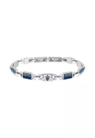 Maserati Maserati 180+35 mm Men's Bracelet, Stainless Steel, Blue and Silver JM425ATZ70 (Adjustable)