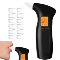 Professional Alcohol Tester Portable Alcohol Tester Professional-Grade Accurate Alcohol Tester With 12 Mouthpieces