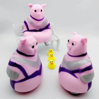Squishy Pink Piggy AntiStress TPR Toy Squeezable Animal Stretchy Toy Handsqueeze Toy Novelty Pig Practical Joke Props