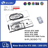 Bykski GPU Water Block For Peladn Manli Zotac 3080 / Nvidia 3090 With Active Backplate Dual Side GPU Water Cooler, N-PL3090-TC