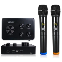Sound Town Wireless Microphone Karaoke Mixer System, Supports HDMI-Compatible, Optical, Smart TV, Bluetooth (SWM15-PROS)