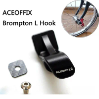ACEOFFIX L type buckle Hook for Brompton Folding bike for Brompton k bicycle for Brompton k clip 13g aluminum alloy