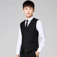 Parayu Vest Formal Rompi Jas Blazer Slim Fit Navy Pria Pasti Promo