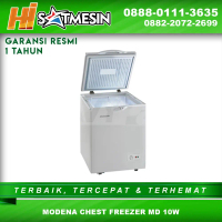 TERJAMIN HARGA PROMO CHEST FREEZER MODENA MD-10 W MURAH MERIAH