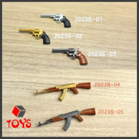 1/12 AK47 Revolver Pistol Gun Weapon Model Accessories Fit 6-inch Male Female Soldier Action Figure Toy