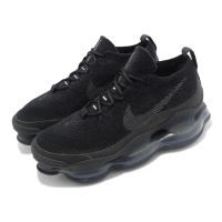 【NIKE 耐吉】休閒鞋 Air Max Scorpion FK 全黑 黑 大氣墊 針織鞋面 男鞋(DJ4701-003)