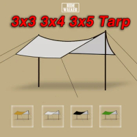Ultralight Camp Tarp 3x3 Sunshade Canopy Waterproof Outdoor Camping Tarp 3x4 Sun Shelter Tent Flysheet 3x5 Hammock Fly Sheet
