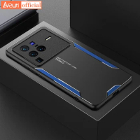 Aluminum Metal Case For Vivo iQOO 9 Pro Neo 6 SE 5 Lite 5S Silicone Matte Cover Phone Case For Vivo X80 Pro Y76S Y76 Y55S 5G Y01