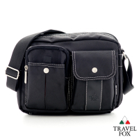 Travel Fox旅狐包 極限 輕量多功能雙層多口袋隨身B5包 - 格紋黑