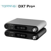 TOPPING DX7 PRO+ DAC AMP Bluetooth 5.1 Built-in NFCA Headphone Amplifier ES9038PRO chip Decoder DSD512 PCM768 LDAC audirect