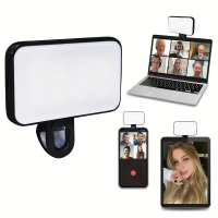 Đèn LED Vòng Có Thể Sạc Lại Cầm Tay 3 Chế Độ Sáng, Kẹp, Có Thể Điều Chỉnh, Có Kẹp Trước Và Sau, Tươn