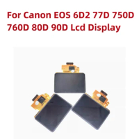 Alideao-LCD Screen Display for Canon, Camera Repair Part, 750D, X8i, T6i, 760D, 8000D, T6s, 80D, 90D, 77D, EOS, 9000D