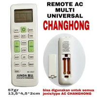 REMOT AC MULTI / REMOTE UNIVERSAL CHANGHONG MEREK JUNDA AC-1017
