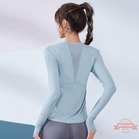 2021新款健身服長袖女顯瘦秋冬 跑步訓練運動T恤減肥網紅瑜伽上衣