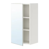ENHET 單門鏡櫃, 白色, 40x32x75 公分