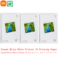 40-120 Sheets Original Xiaomi 3 Inch /6 Inch Photo Printer Paper For Xiaomi Mijia Photo Printer 1S Papers Фото бумага papel de