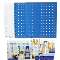 Hanging Panel Tools Metal Pegboard Wall-Mounted Tool Parts Storage Garage Unit Shelving Hardware Tool Components Display Shelf